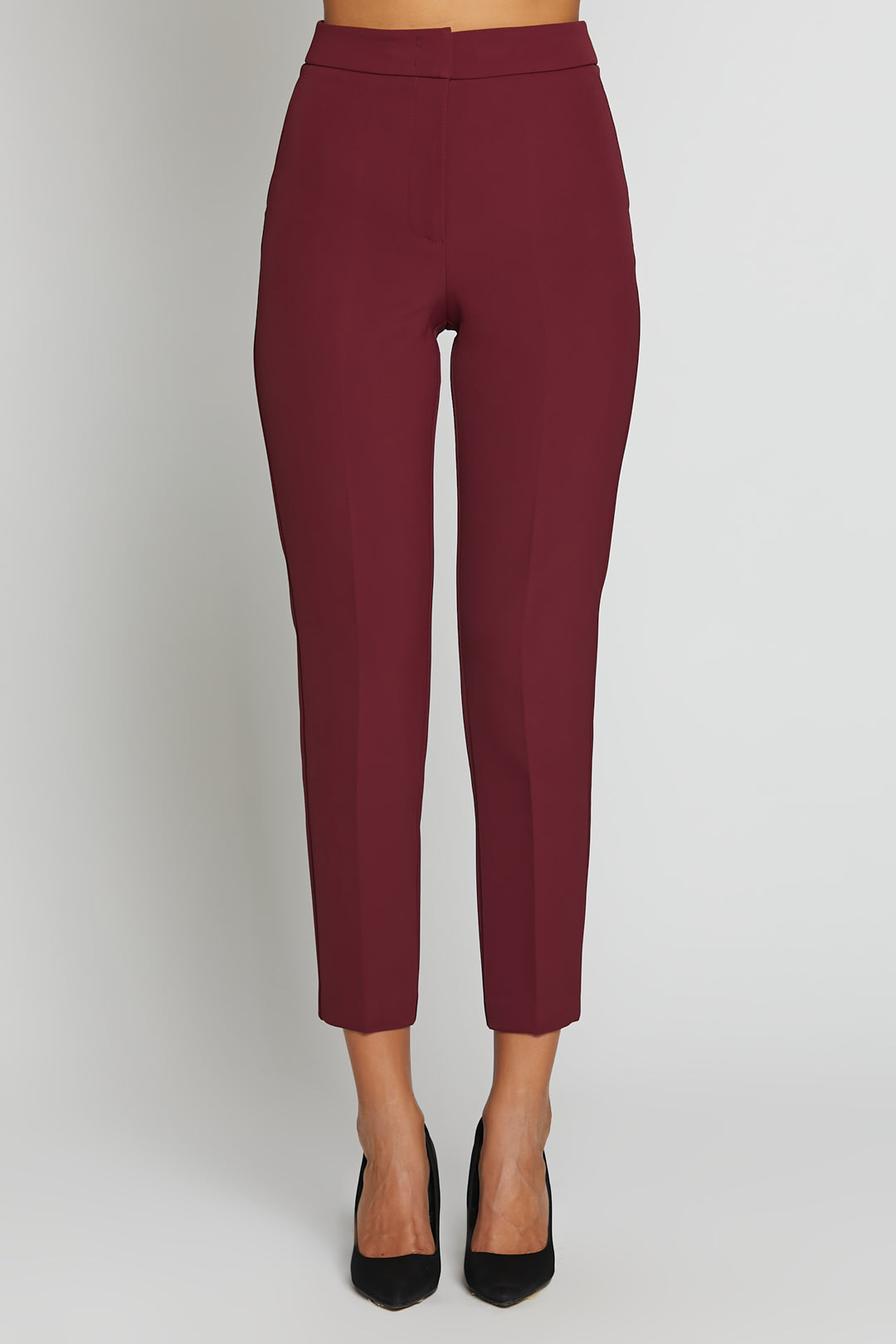 Slim Pants Crepe Bordeaux