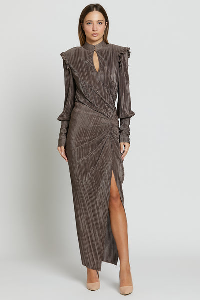 Plissè Skirt Taupe