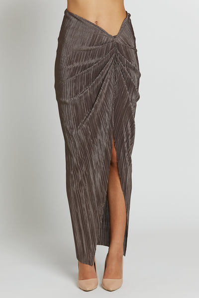 Plissè Skirt Taupe