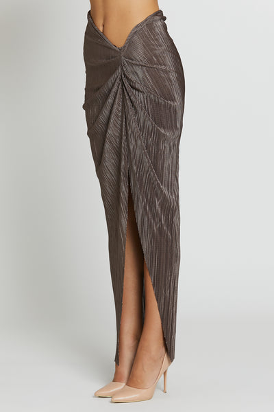 Plissè Skirt Taupe