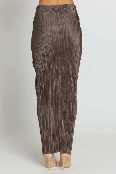 Plissè Skirt Taupe
