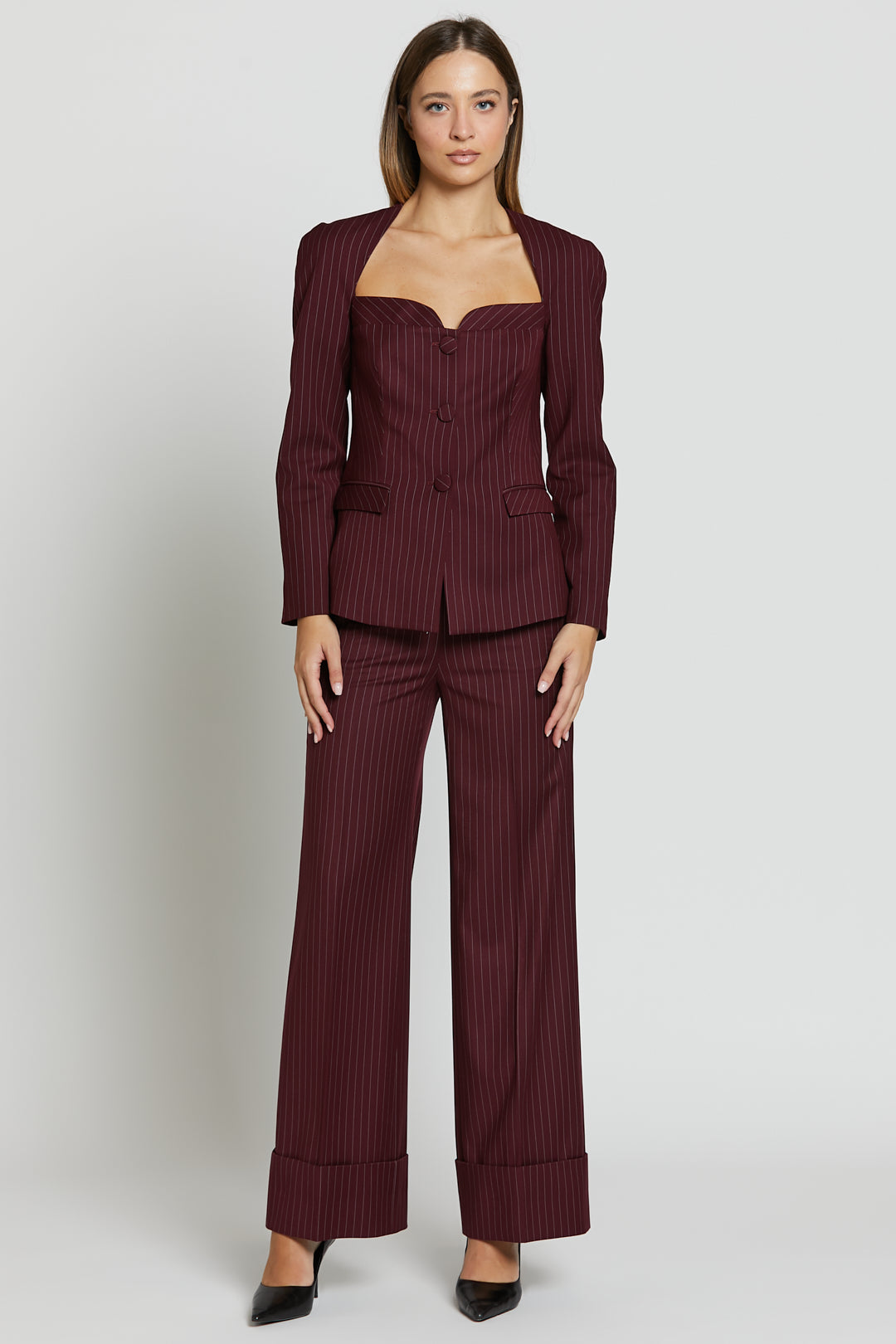 Bon Ton Blazer Bordeaux Macro