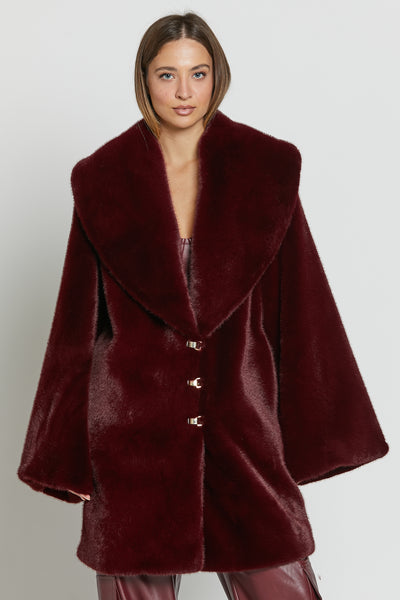 Duchessa Eco Fur Bordeaux