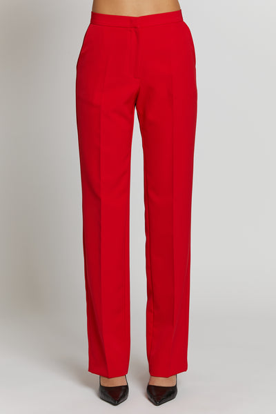 Regular Basic Pants Rosso