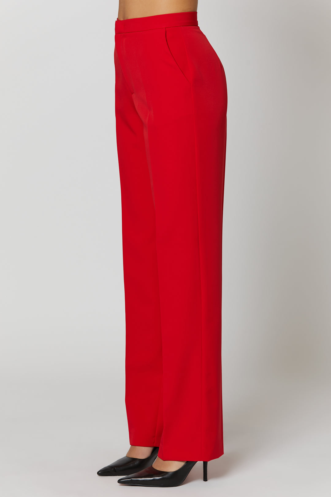 Regular Basic Pants Rosso