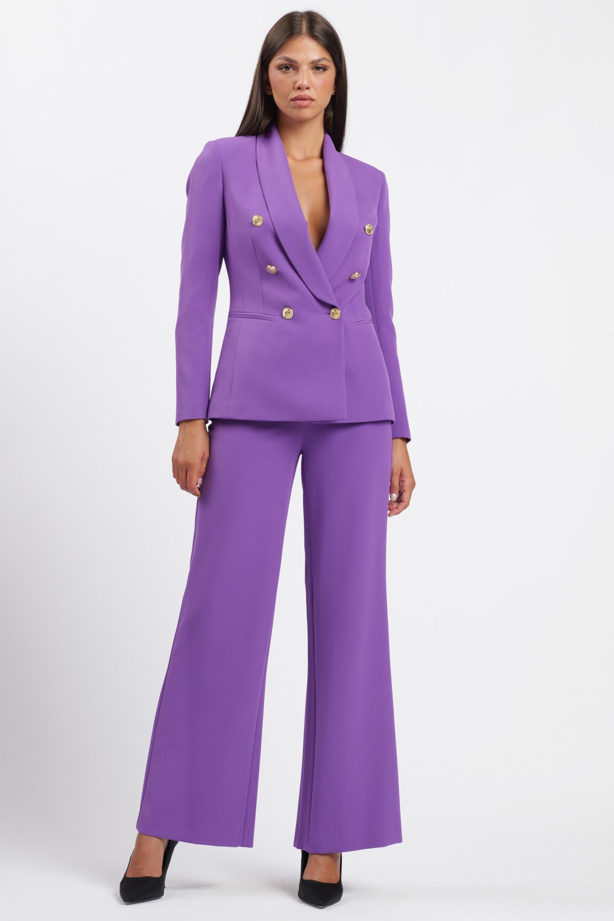 Pantalone Palazzo Spacchi Violet