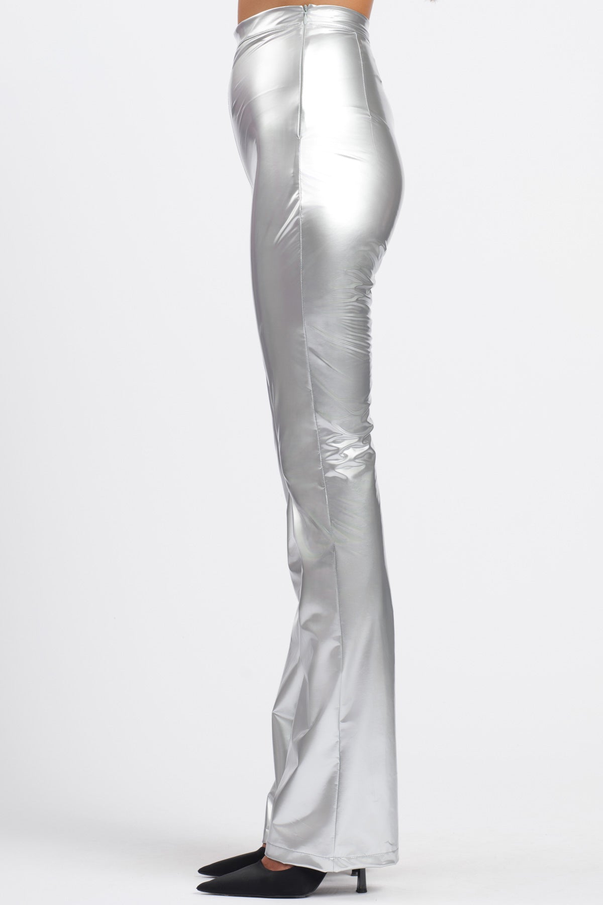 Pantalone Vinyl Skin Argento