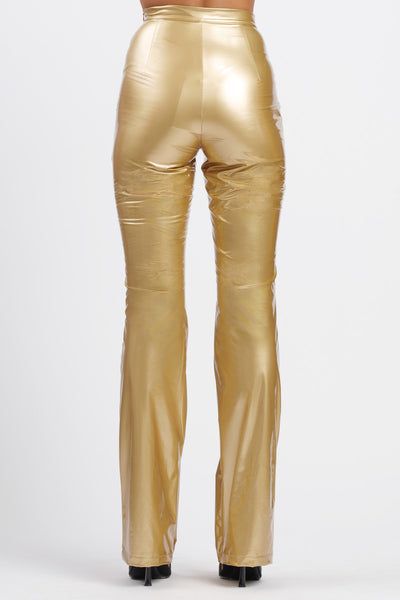 Pantalone Vinyl Skin Oro