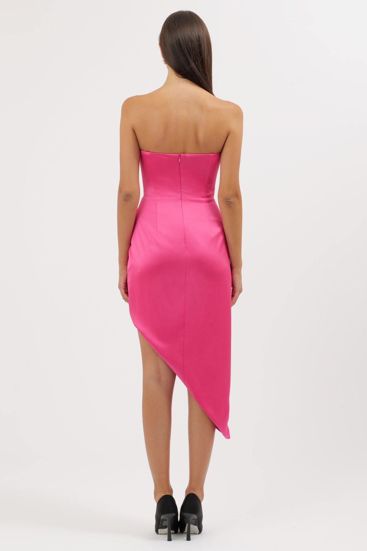 Abito Bustier Fucsia