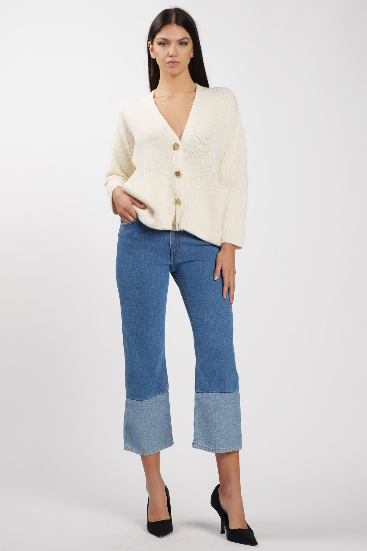 Wool Cardigan Gioiello Milk