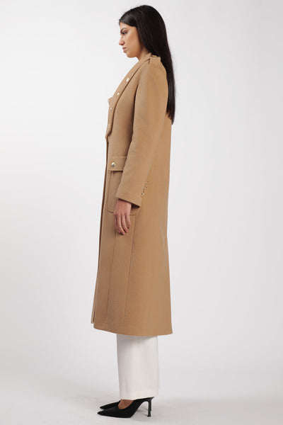 Cappotto Bavero Camel