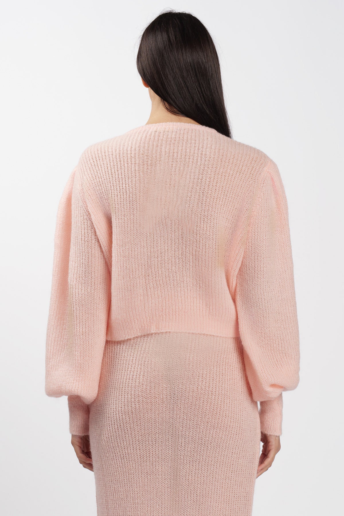 Cardigan Crop Rosa