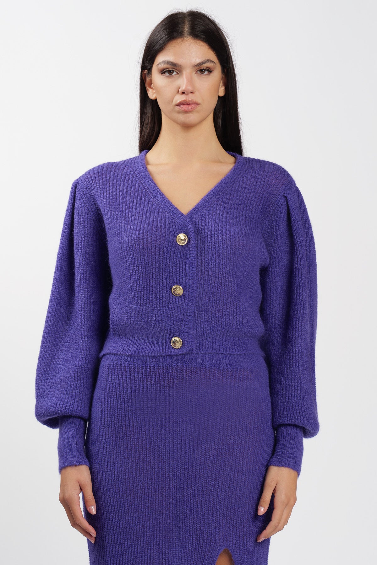 Cardigan Crop Viola