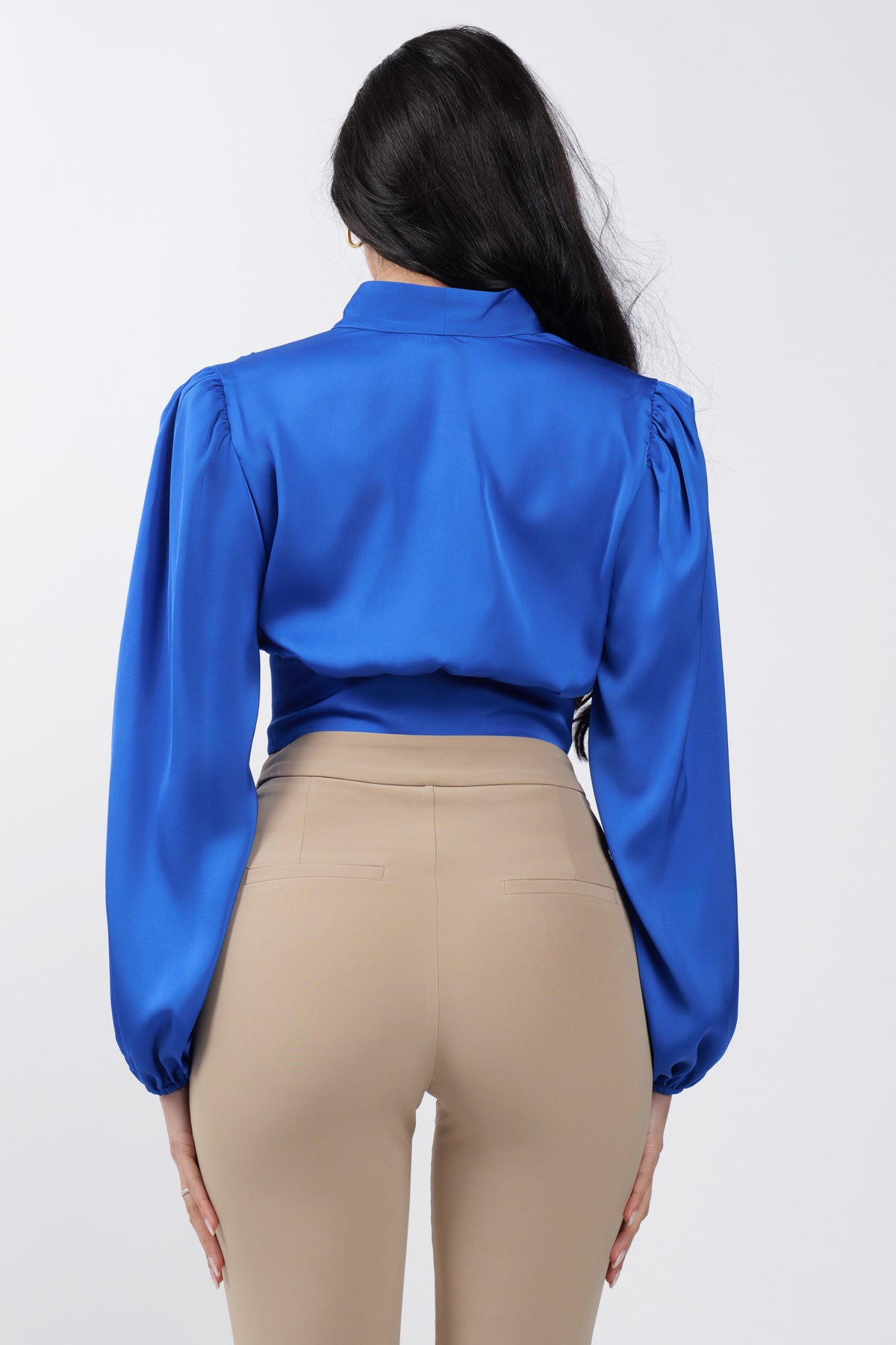 Camicia Crop Royal