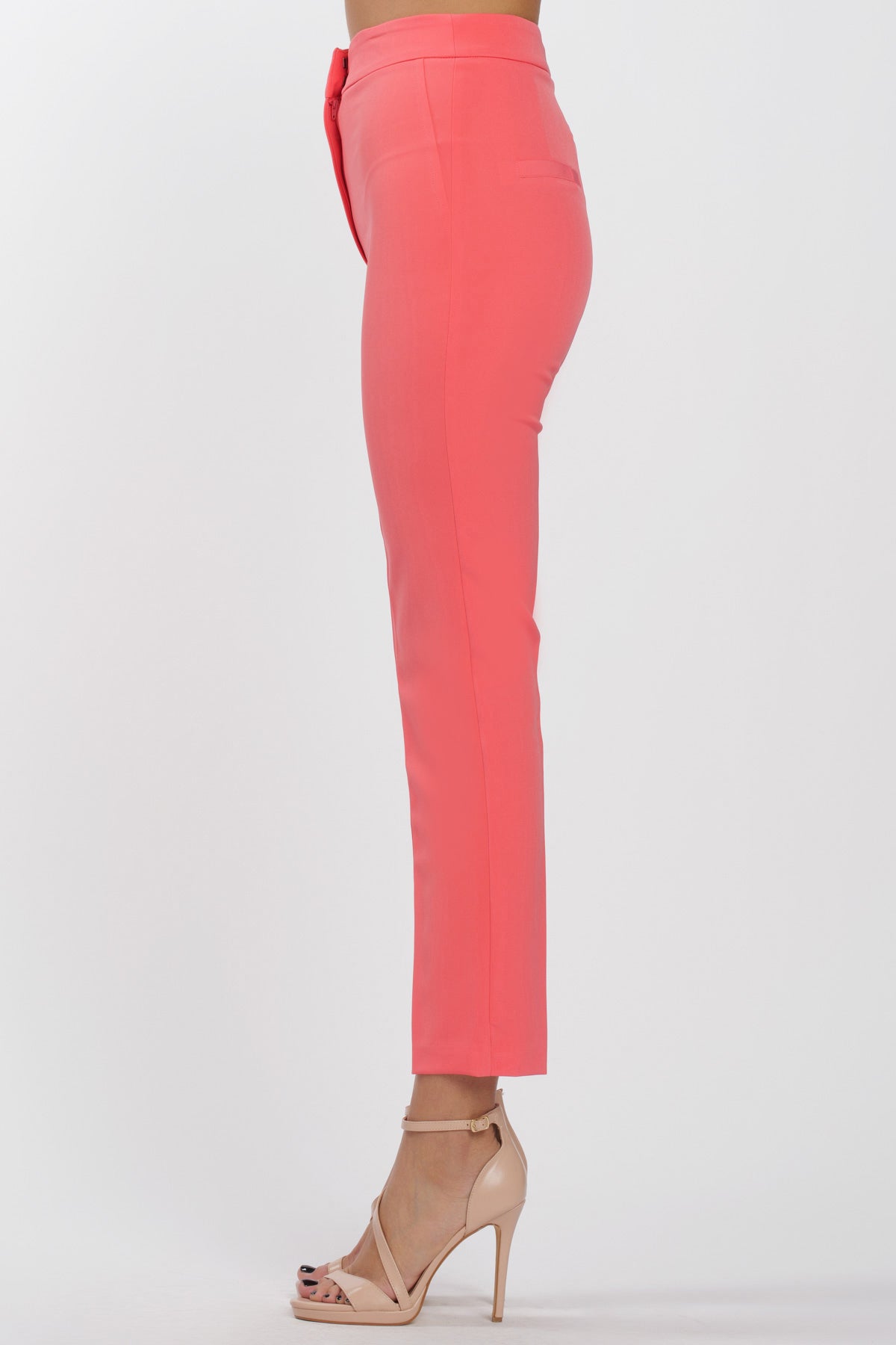 Slim Pants Basic Corallo