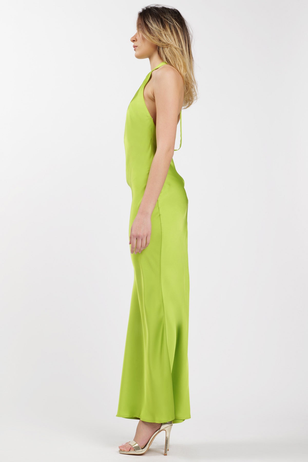 Keira Dress Chartreuse