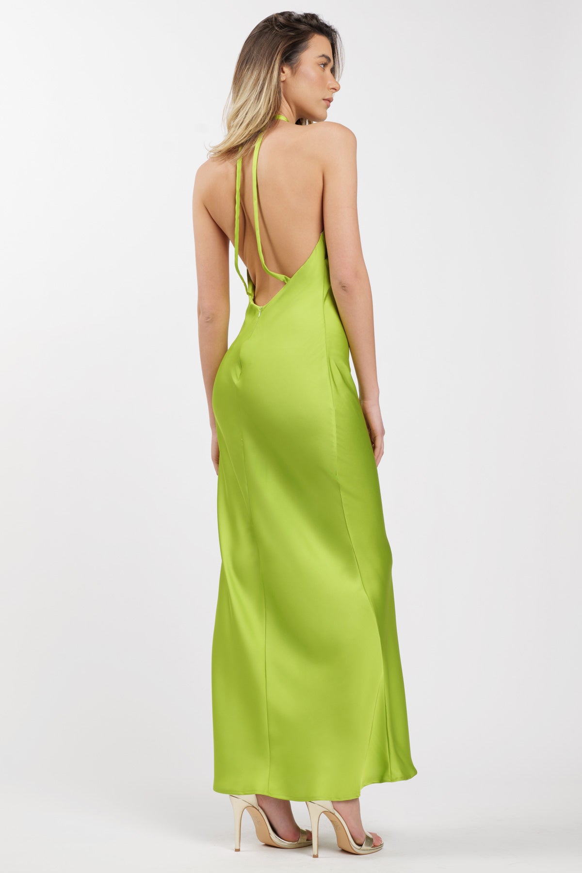 Keira Dress Chartreuse