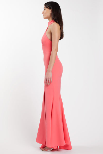 Siren Halter Dress Corallo