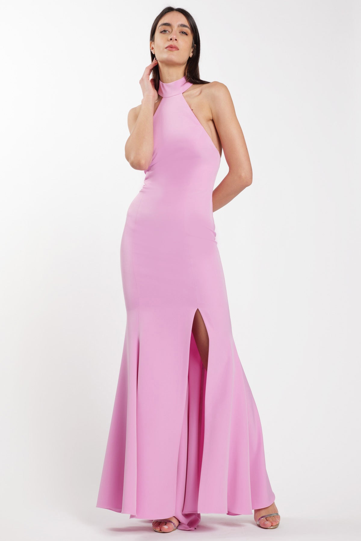 Siren Halter Dress Glicine