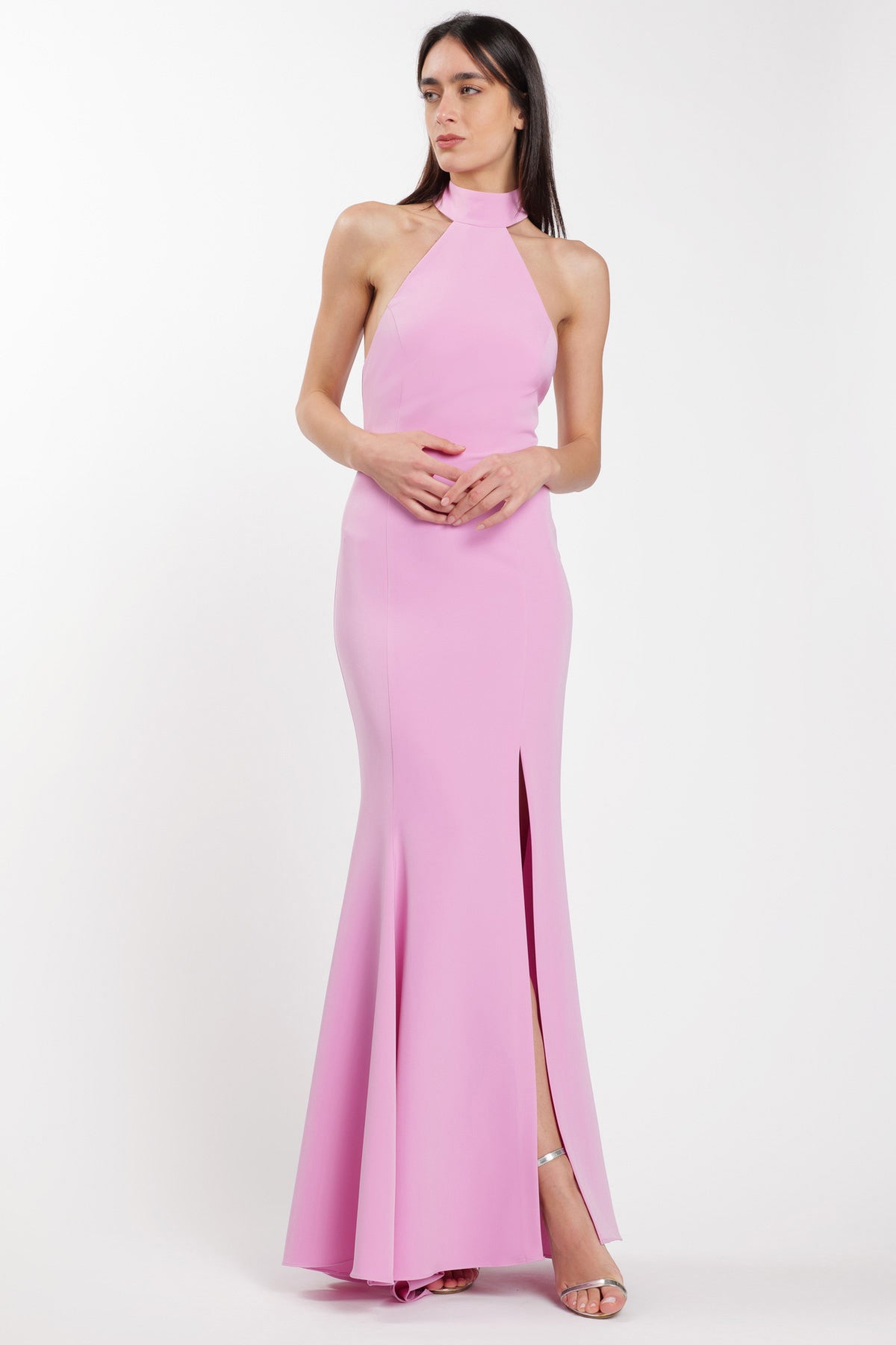 Siren Halter Dress Glicine