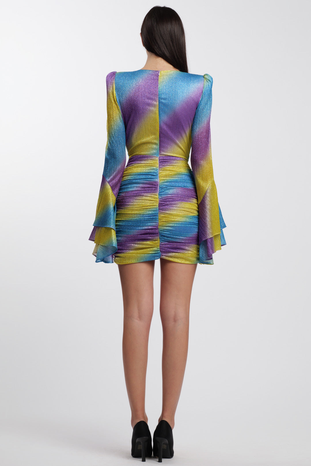 Kelly Dress Rainbow Violet