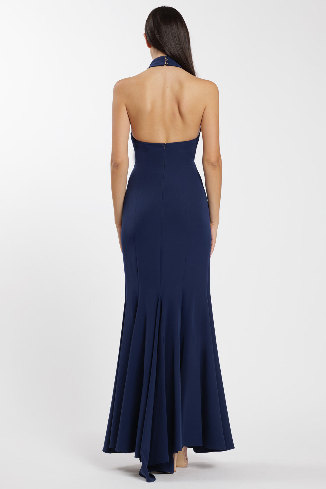 Siren Halter Dress Navy