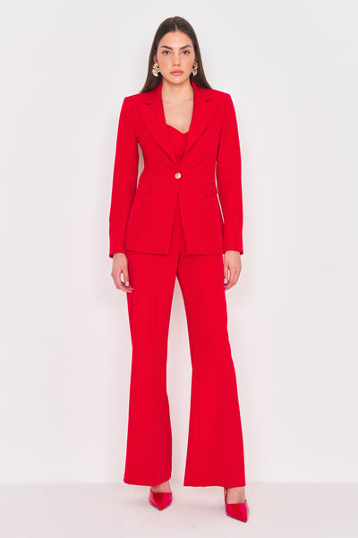 Palazzo Pants Basic Rosso