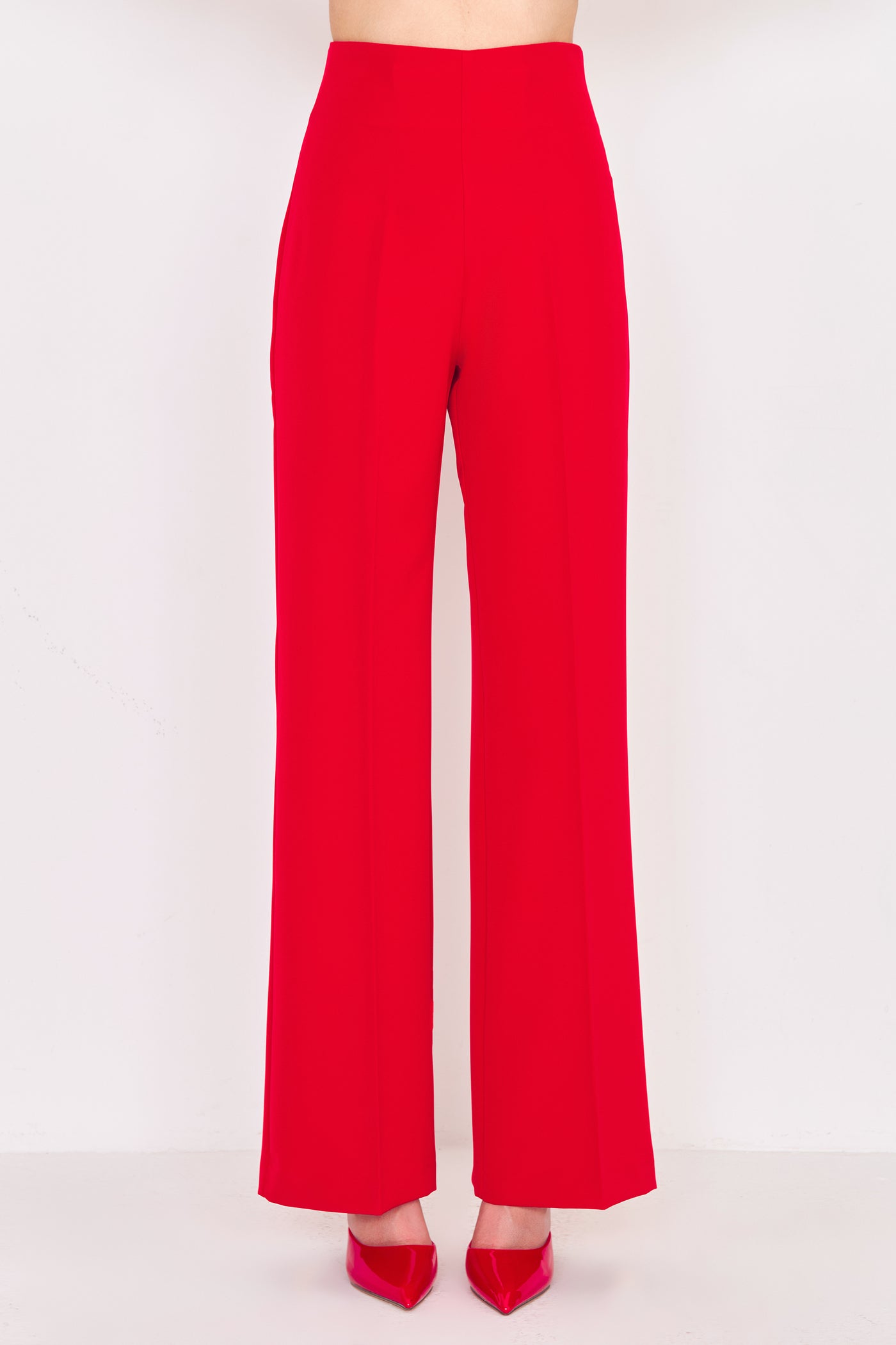 Palazzo Pants Basic Rosso