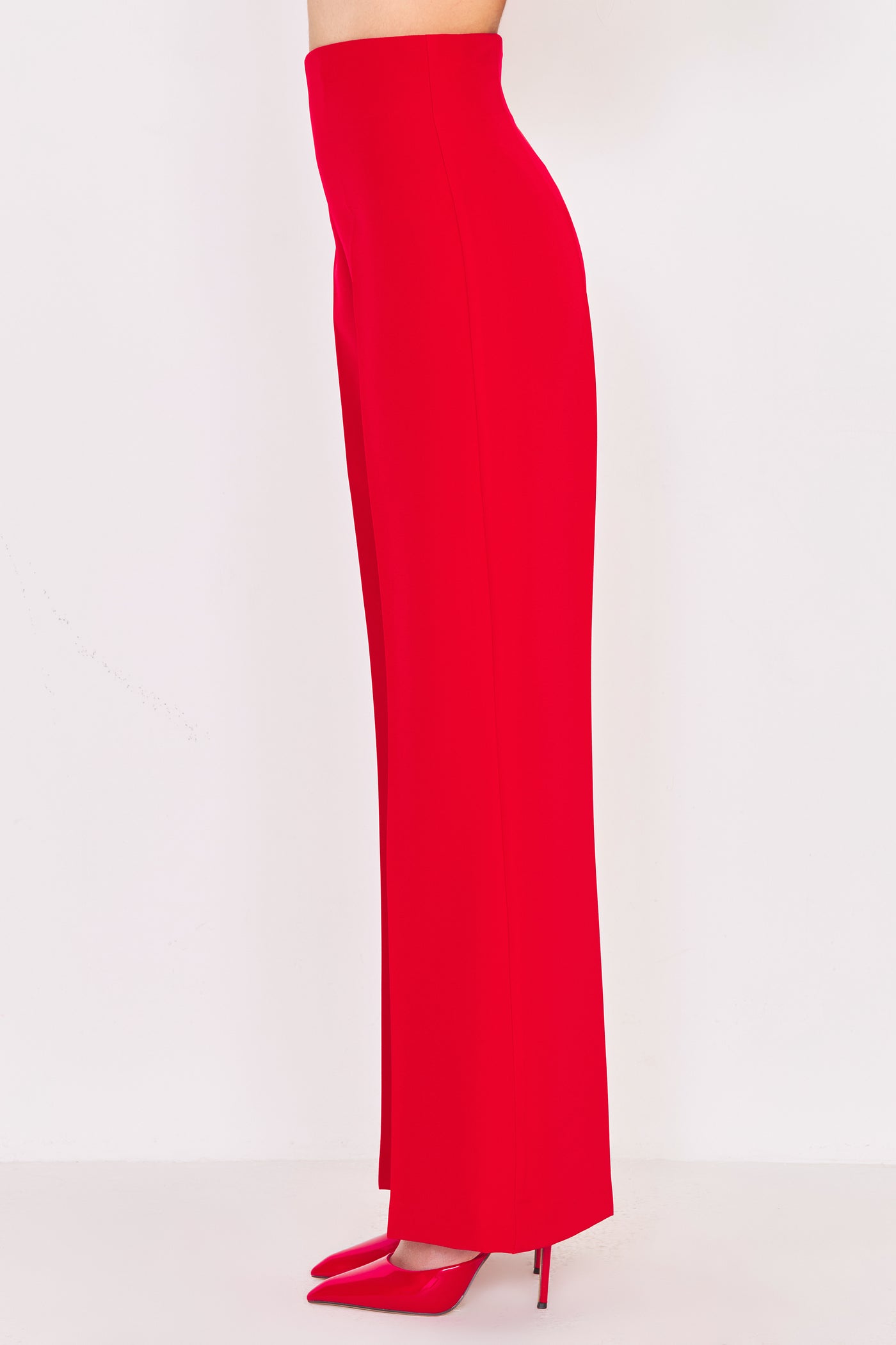 Palazzo Pants Basic Rosso