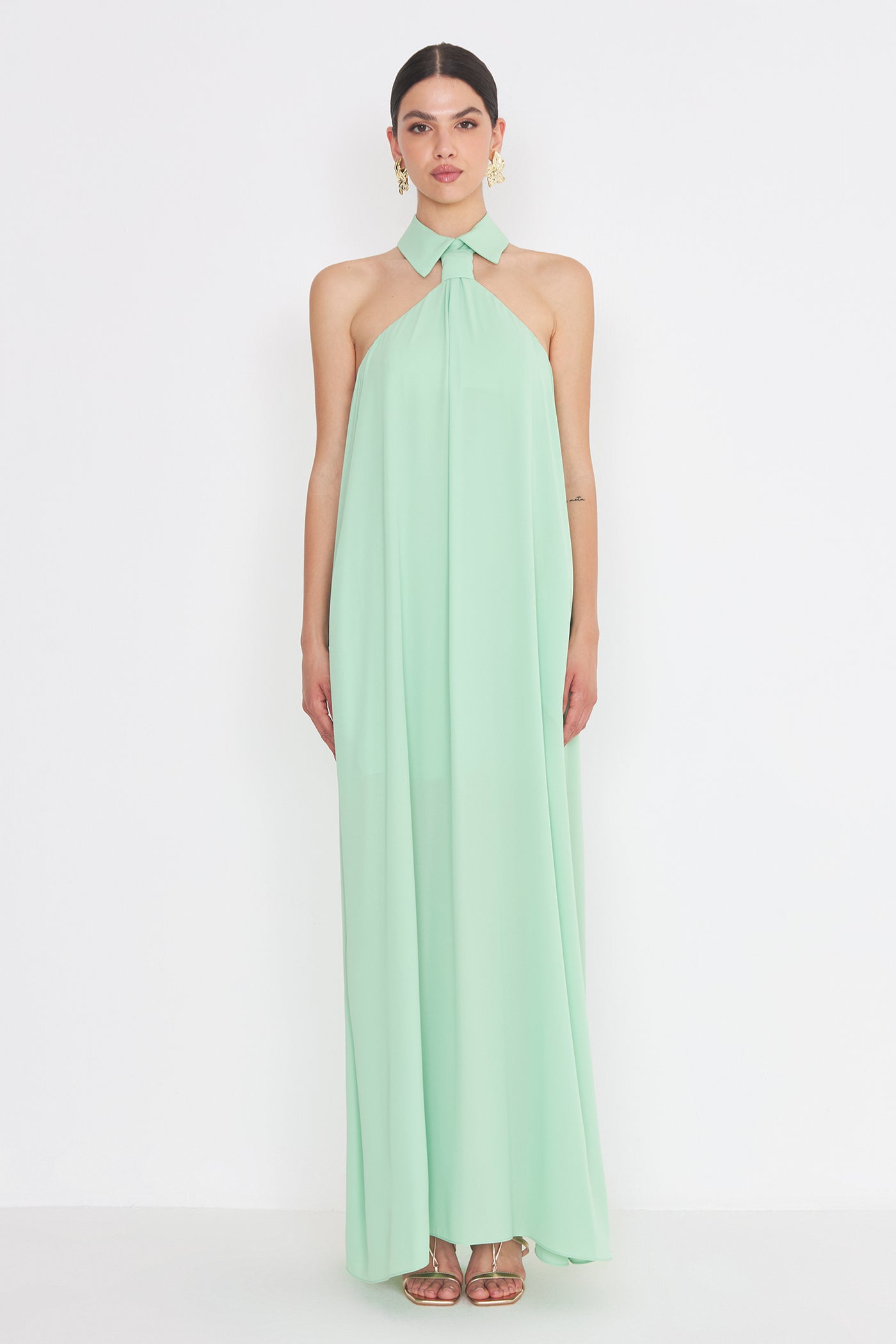 Necktie Dress Salvia