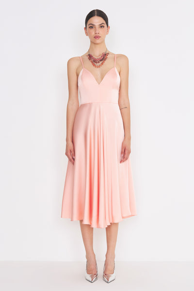 Vyvian Dress Peach Rose