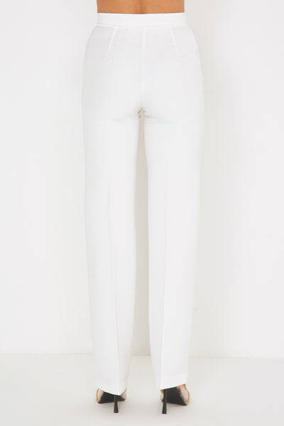 Regular Pants Basic Off White