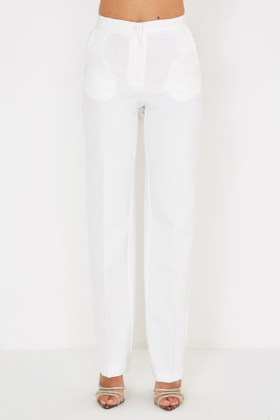 Regular Pants Basic Off White