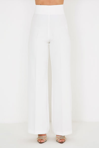 Palazzo Pants Basic Off White