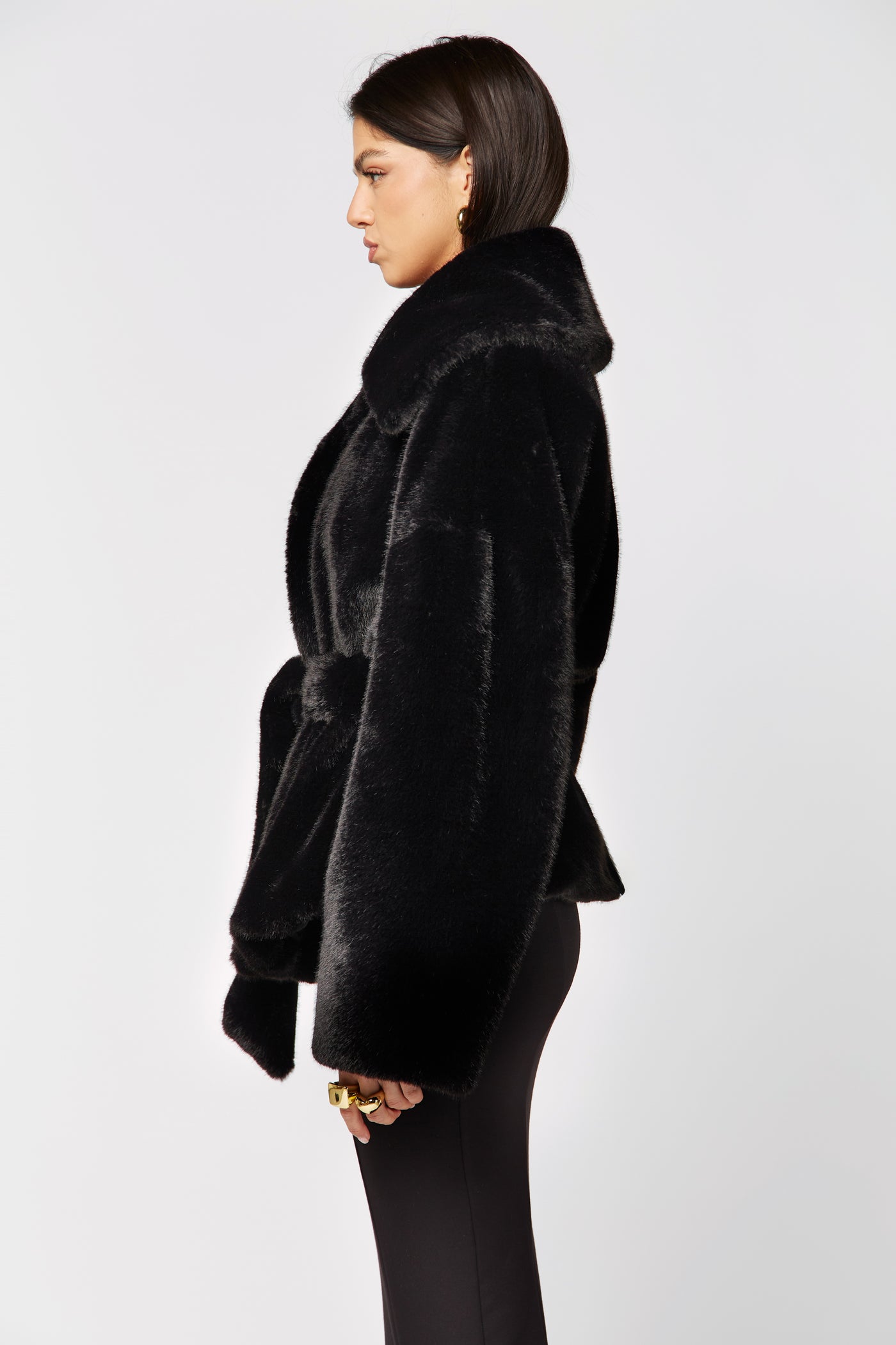 St Moritz Eco Fur Nero