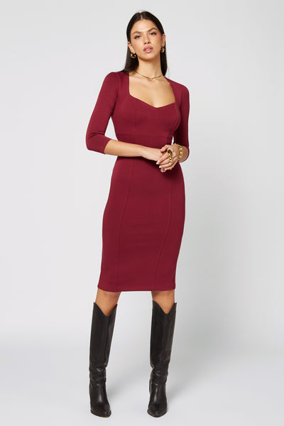 Office Dress Bordeaux