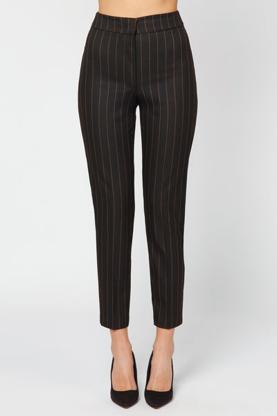 Micro Stripe Pants Nero