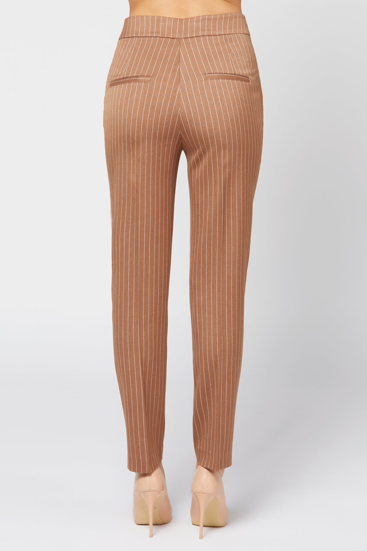 Micro Stripe Pants Brown