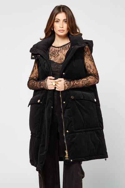 Gilet Velvet Nero