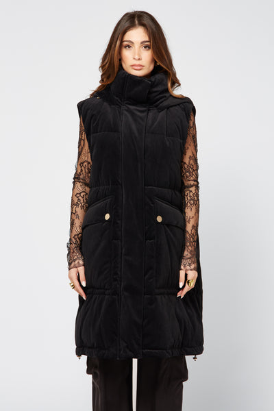 Gilet Velvet Nero