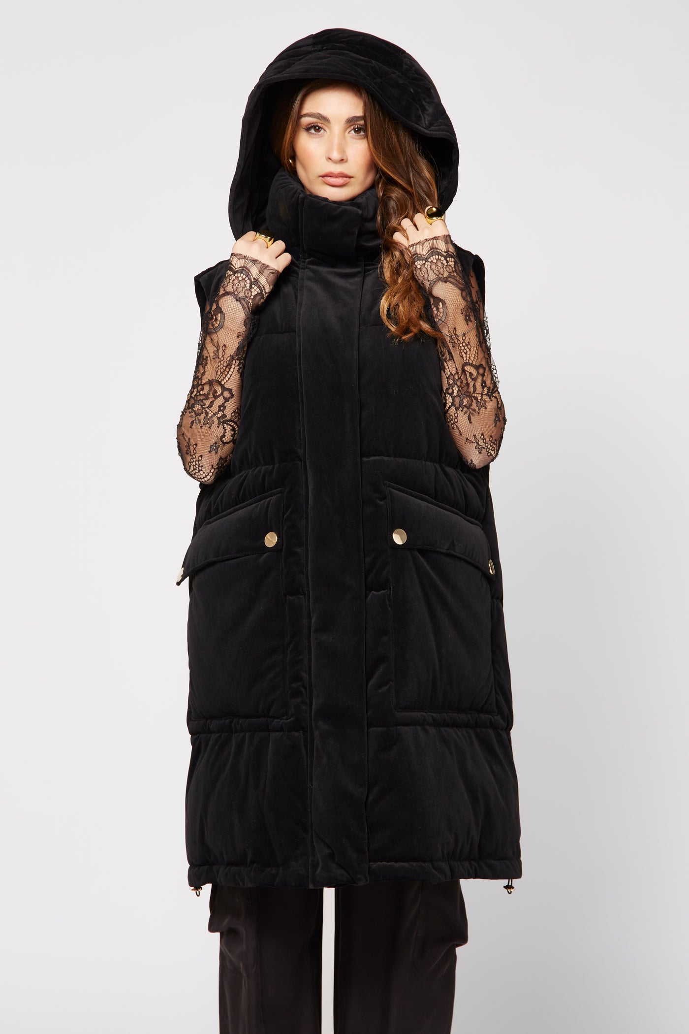 Gilet Velvet Nero