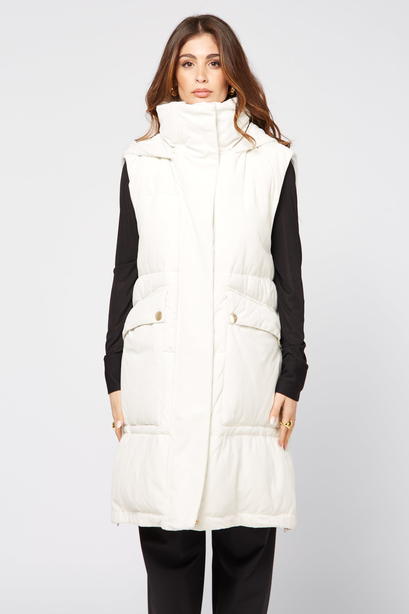 Gilet Velvet Off White