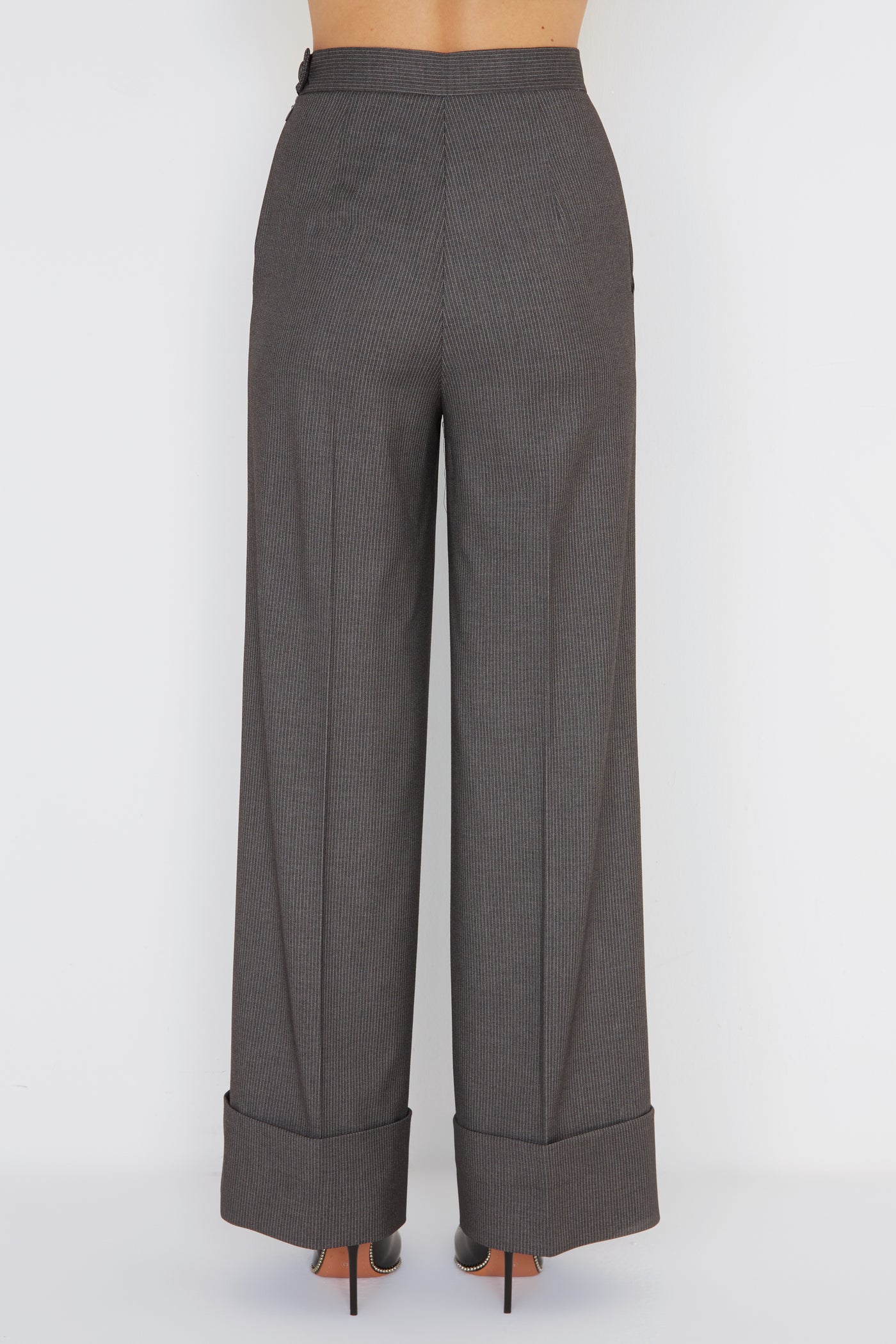 Fold Stripe Pants Grigio Macro