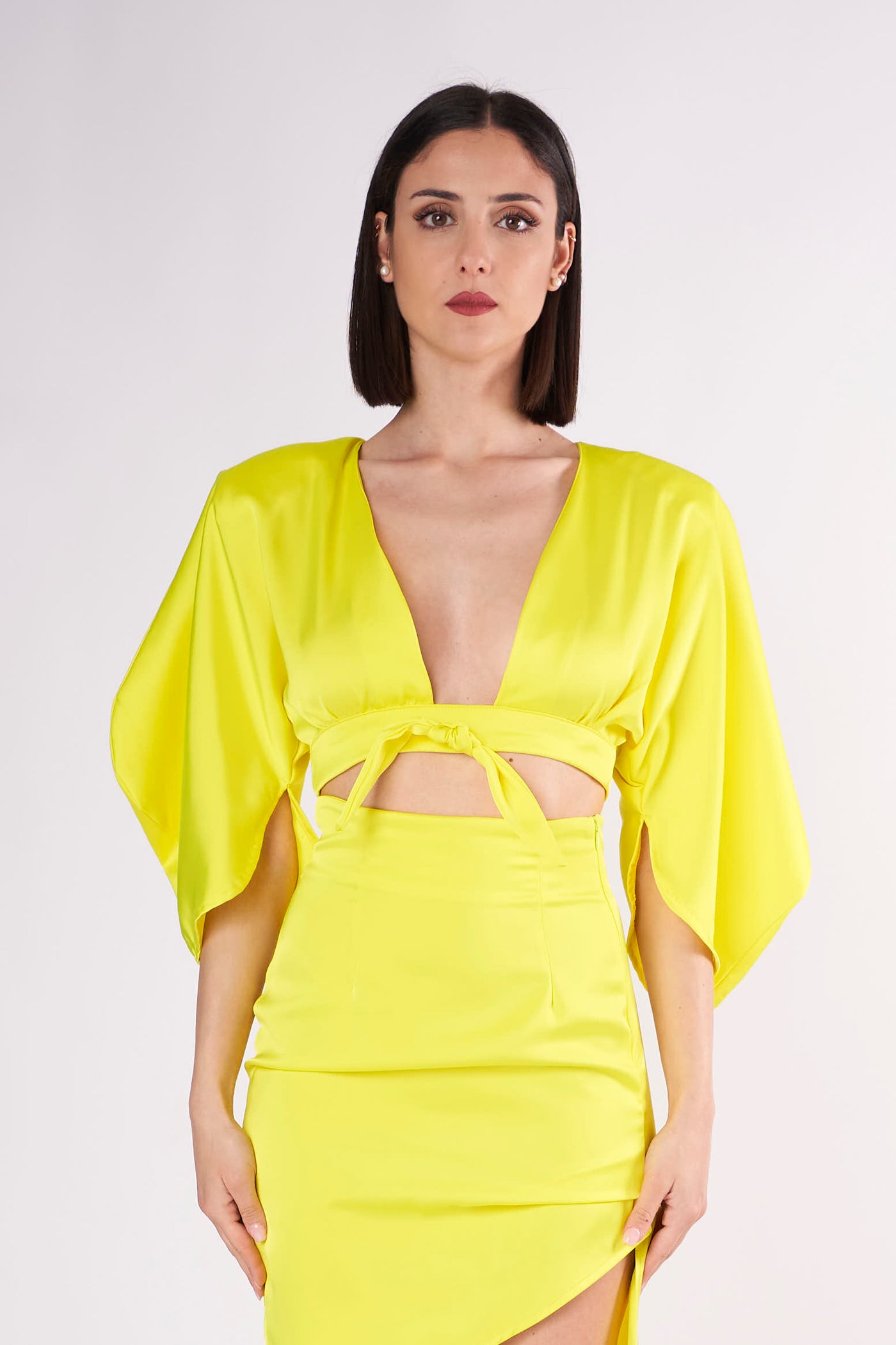 Top Coord Set Giallo