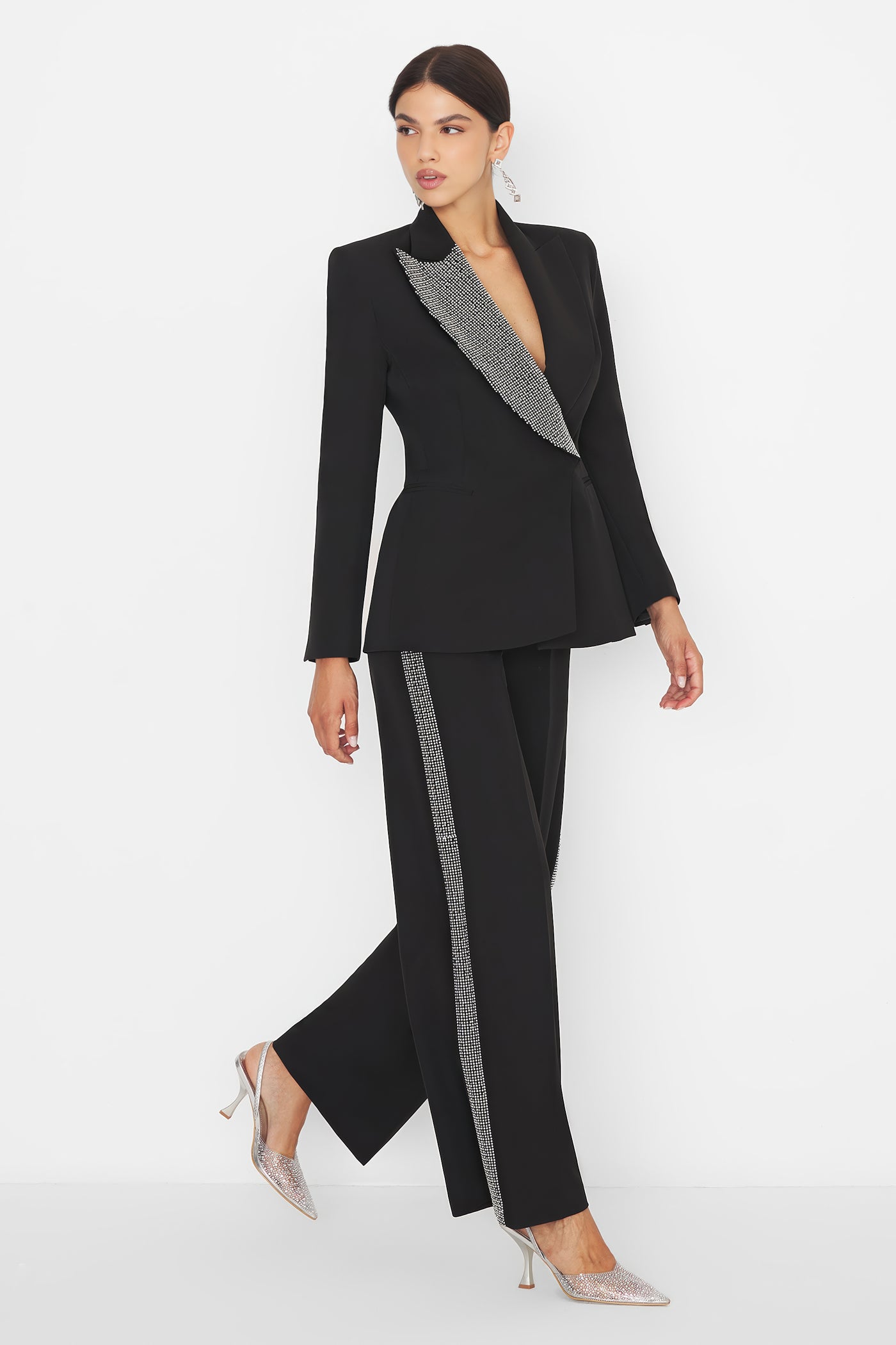 Studs Blazer Black
