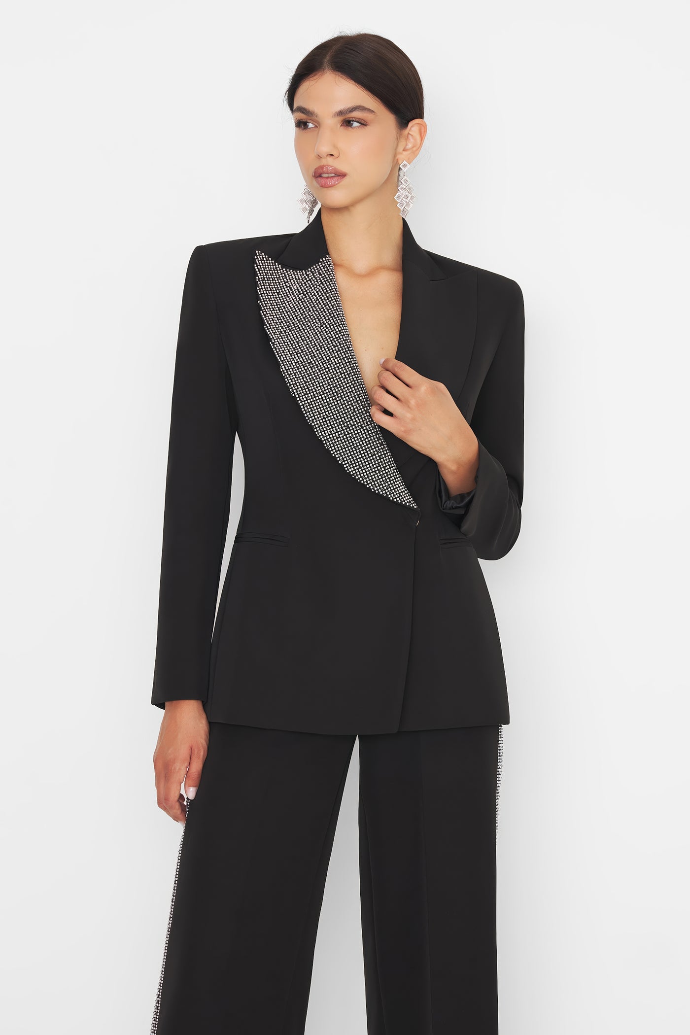 Studs Blazer Black