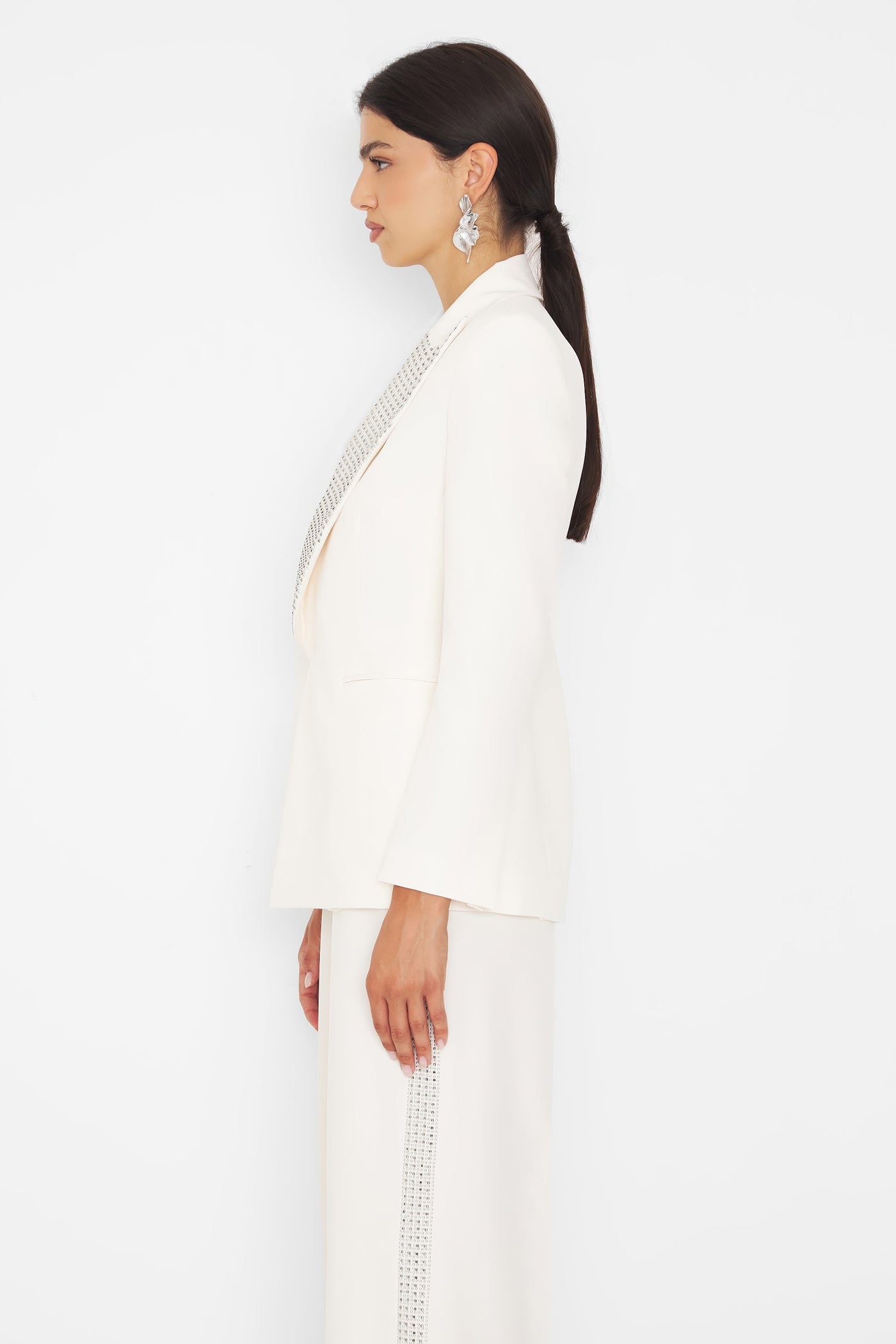 Studs Blazer Milk
