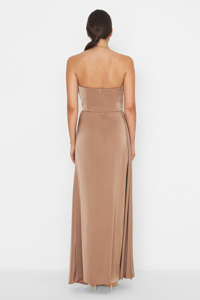 Event Dress Light Coffee