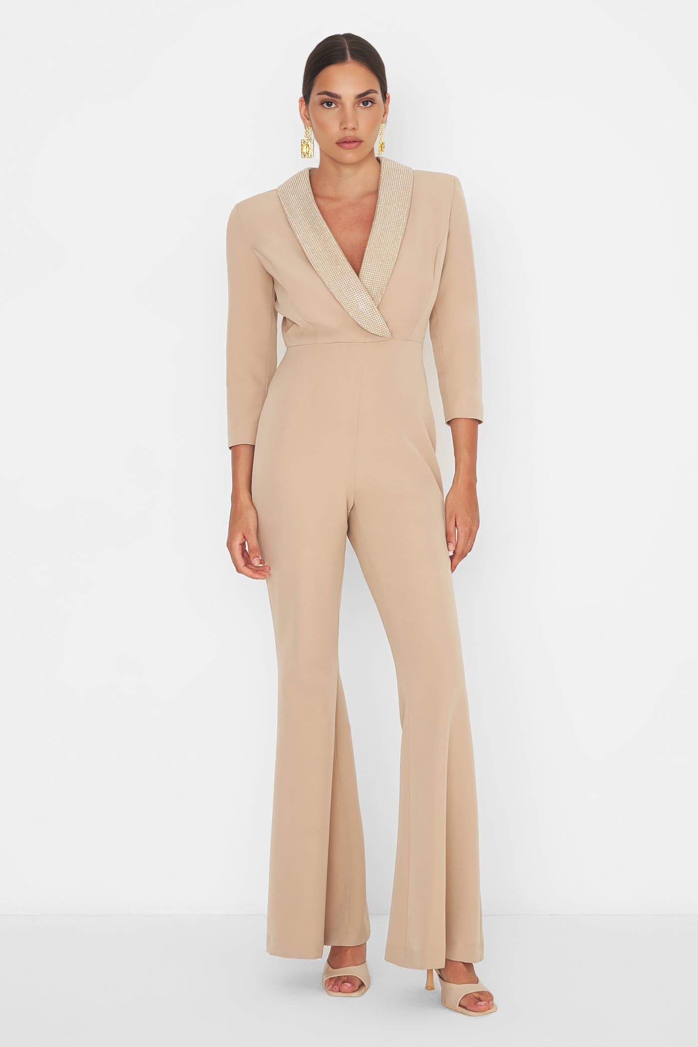 Crystal Jumpsuit Sand