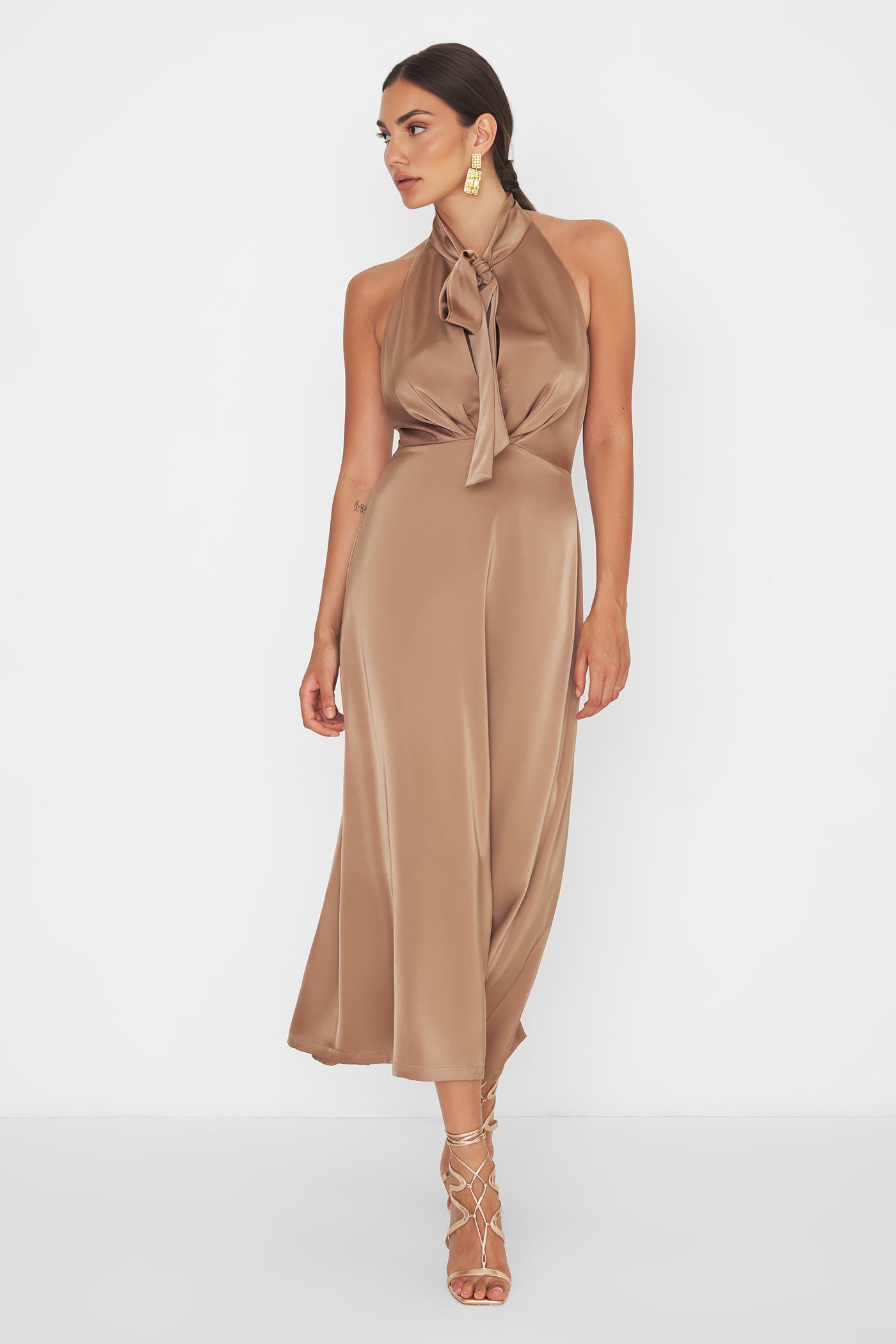 Ally Dress Light Coffee